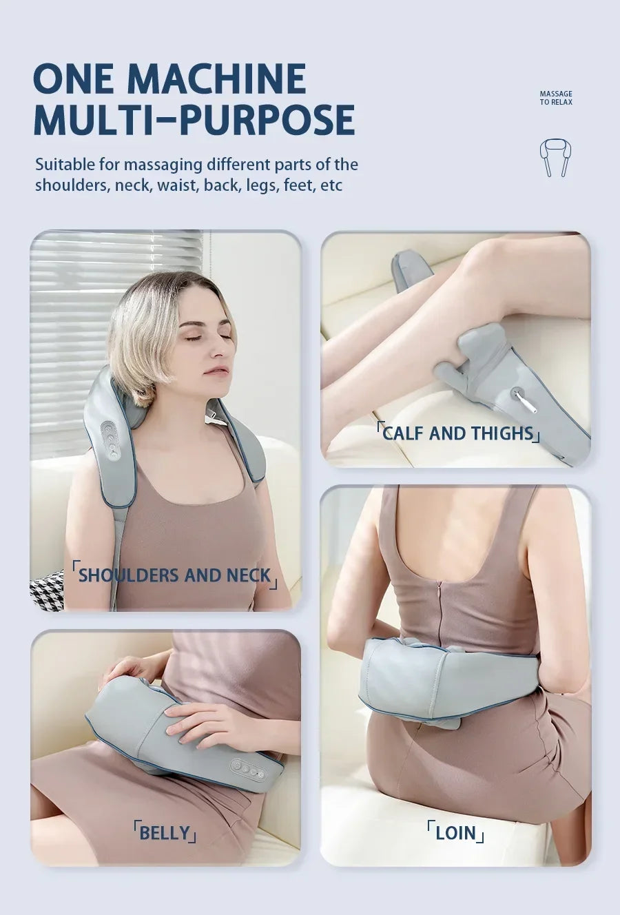 LuxeRelief™ Smart Shiatsu Massager