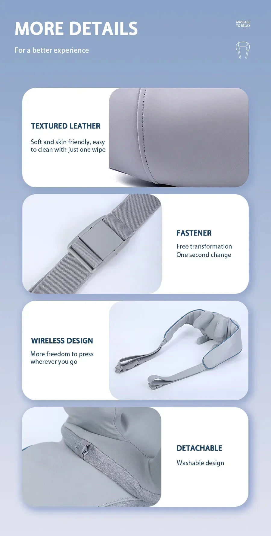 LuxeRelief™ Smart Shiatsu Massager